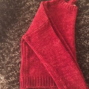 Molly Green Cropped Red Sweater